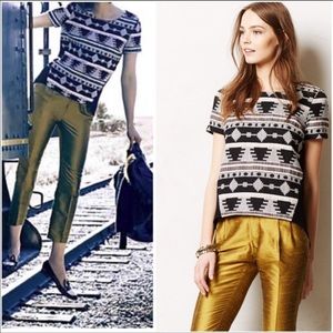 Anthropologie Tops - ☀️Anthro Sunday in Brooklyn Ellery Aztec Blouse Anthropologie Tops - ☀️Anthro Sunday in Brooklyn Ellery Aztec Blouse